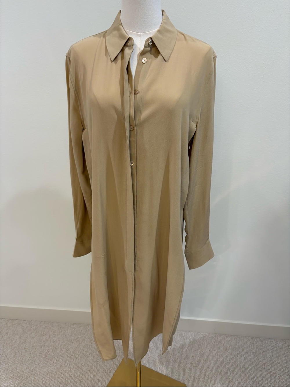 Equipment Long Gold Shirt